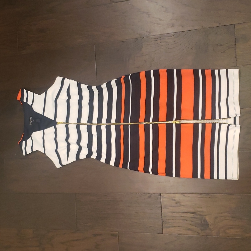 Fitted Front Zipper Dress